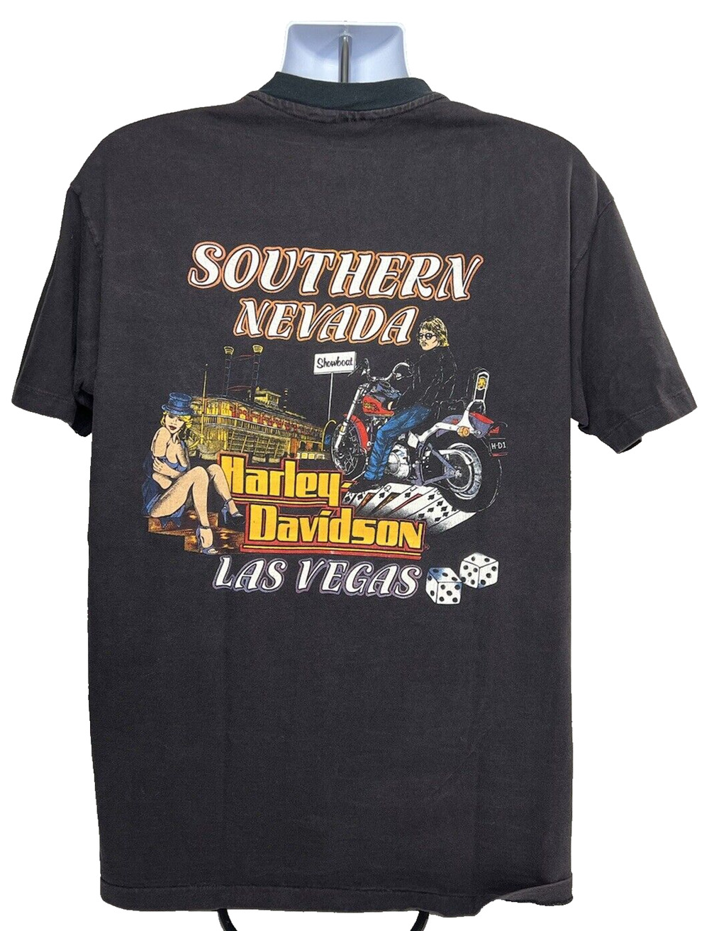 Rare Vintage 1988 Harley Davidson Wisconsin Southern Nevada Las Vegas T-Shirt XL
